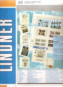 826 LINDNER Прозрачные листы с чёрным листом-вкладышем ― Лучший магазин по коллекционированию pugachev-studio.ru