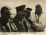 товарищ Сталин с героями Советского Союза Чкаловым Байдуковым и беляковым 1936 г.